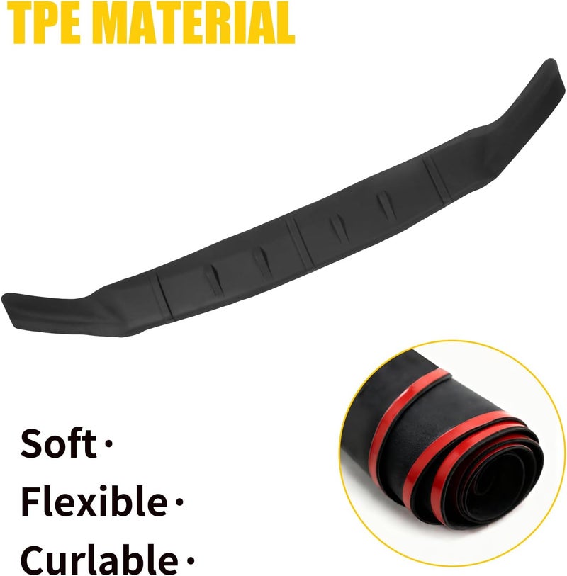 Maxzina TPE Hood Protector Compatible with 2021-2025 2026 Ford F150 XL/STX/XLT/Lariat Hood Shield TPE Bug Deflector Bug Guard for 2024 Ford F-150 Accessories - Image 5